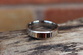 6mm Black/Silver Stainless Steel Ring, Unisex Ring, Stainless Steel Ring
